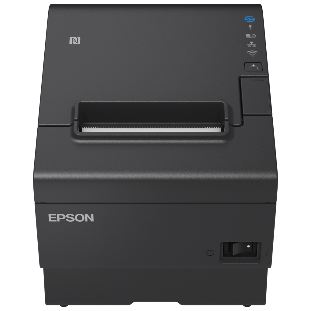 Epson TM-T88VII-112A0, Direct Thermal POS Receipt Printer, USB & Ethernet Interface, 180 x 180 DPI, 500 mm/sec, Black