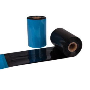 Thermal Transfer Wax Ribbon For Barcode Printer, 110MMx450M, 1 inch Core, Black Out