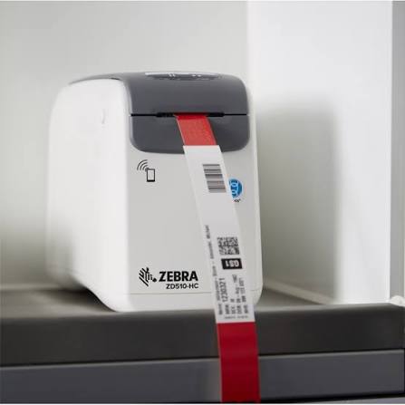 Zebra ZD510 DT Printer Wristband, ZPL II, XML, 300 dpi, EU and UK Cords, USB, USB Host, Ethernet only - ZD51013-D0ER00FZ
