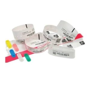 10015358-BK : ZEBRA WRISTBAND,SYNTHETIC, 1 inch x 6 inch (25.4 mm x 152.4 mm) — Infant / Neonatal Size), DT,Z BAND ULTRA SOFT, COATED, PERMANENT ADHESIVE,HC100 CARTRIDGE, 300/ROLL, 6/BOX