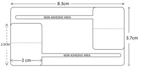 Jewelry Label 83mm x 37mm White 2000 Tags Per Roll With Non-Adhesive Tail